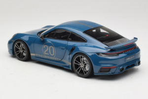 Porsche 911 992 Turbo S Coupe Sport Design Bleu Minichamps 1:18 113069073 Métal — image 7 sur 8