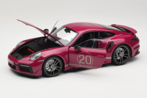 Porsche 911 992 Turbo S Coupe Sport Design Rouge Minichamps 1:18 113069075 Métal — image 2 sur 8