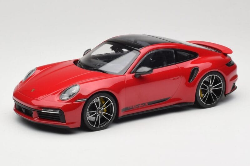 Porsche 911 992 Turbo S Rouge Minichamps 1:18 155069070 Métal