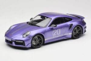 Porsche 911 992 Turbo S Sport Design Package Viola Metallic Minichamps 1:18 155069174 Métal