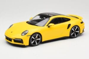 Porsche 911 992 Turbo S Jaune Minichamps 1:18 155069071 Métal