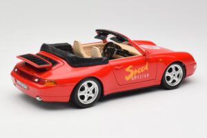 Porsche 911 993 Carrera Cabriolet Rouge Bburago 1:18 3090 Métal — image 3 sur 8