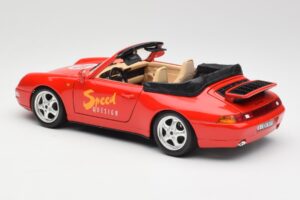 Porsche 911 993 Carrera Cabriolet Rouge Bburago 1:18 3090 Métal — image 7 sur 8