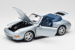 Porsche 911 993 Carrera Cabriolet Argent Maisto 1:18 100299-M1 Métal — image 2 sur 8