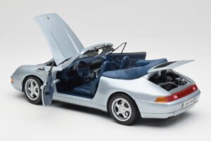 Porsche 911 993 Carrera Cabriolet Argent Maisto 1:18 100299-M1 Métal — image 5 sur 8