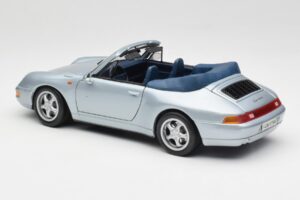 Porsche 911 993 Carrera Cabriolet Argent Maisto 1:18 100299-M1 Métal — image 7 sur 8
