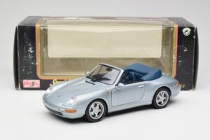 Porsche 911 993 Carrera Cabriolet Argent Maisto 1:18 100299-M1 Métal — image 8 sur 8