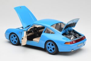 Porsche 911 993 Carrera Bleu Bburago 1:18 3060 Métal — image 5 sur 8