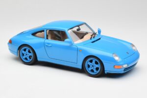 Porsche 911 993 Carrera Bleu Bburago 1:18 3060 Métal — image 6 sur 8