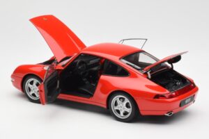 Porsche 911 993 Carrera Rouge AUTOart 1:18 78132 Métal — image 5 sur 8