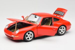 Porsche 911 993 Carrera Rouge Bburago 1:18 3050 Métal — image 2 sur 8