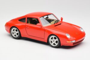 Porsche 911 993 Carrera Rouge Bburago 1:18 3050 Métal — image 6 sur 8