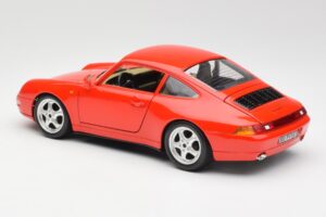 Porsche 911 993 Carrera Rouge Bburago 1:18 3050 Métal — image 7 sur 8
