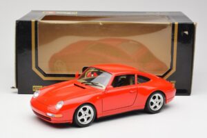 Porsche 911 993 Carrera Rouge Bburago 1:18 3050 Métal — image 8 sur 8