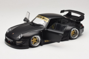 Porsche 911 993 RWB Matt Black With Gold Wheels AUTOart 1:18 78154 Composite — image 2 sur 8