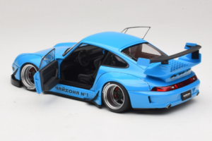 Porsche 911 993 RWB Bleu Ciel Gun Grey Wheels AUTOart 1:18 78152 Composite — image 5 sur 8