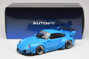 Porsche 911 993 RWB Bleu Ciel Gun Grey Wheels AUTOart 1:18 78152 Composite — image 8 sur 8