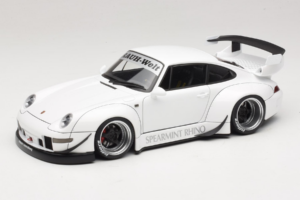 Porsche 911 993 RWB Blanc Gun Grey Wheels AUTOart 1:18 78150 Composite
