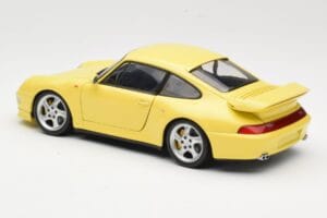 Porsche 911 993 Turbo S Jaune UT Models 1:18 27836 Métal — image 7 sur 8