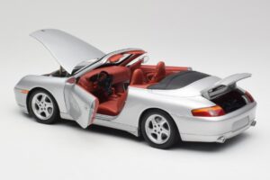 Porsche 911 996 Cabriolet Argent Gate 1:18 1052 Métal — image 5 sur 8