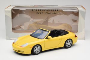 Porsche 911 996 Cabriolet Speed Jaune UT Models 1:18 27906 Métal — image 8 sur 8