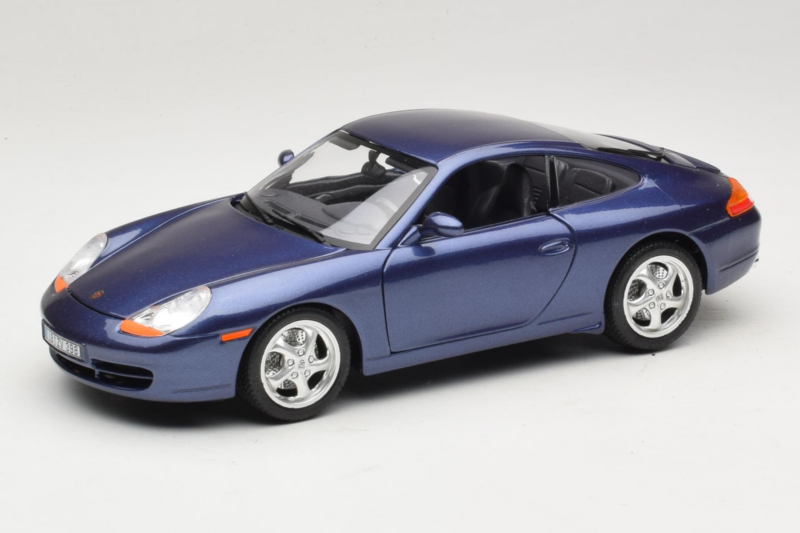 Porsche 911 996 Carrera Bleu Bburago 1:18 WAP02100897 Métal