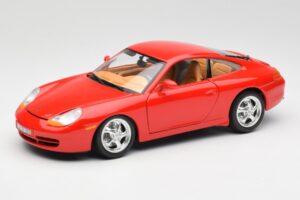 Porsche 911 996 Carrera Rouge Bburago 1:18 3385 Métal