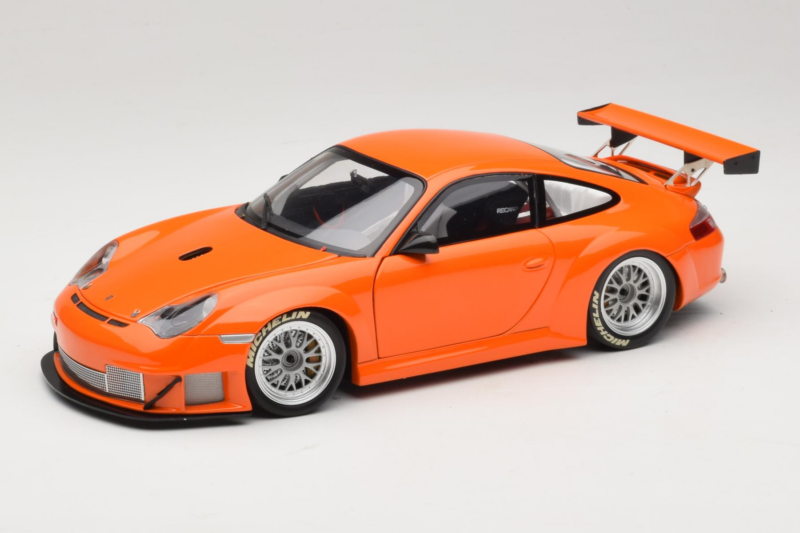 Porsche 911 996 GT3 RSR Orange ALMS 2004 Minichamps 1:18 100046402 Métal