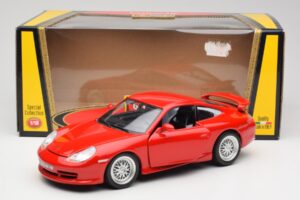 Porsche 911 996 GT3 Strasse Rouge Bburago 1:18 30395 Métal — image 8 sur 8