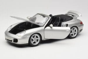 Porsche 911 996 Turbo Cabriolet Argent Maisto 1:18 31660 Métal — image 2 sur 8