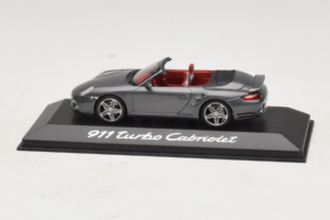 Porsche 911 997 Turbo Cabriolet Grey Metallic Minichamps 1:43 WAP02015218 Métal
