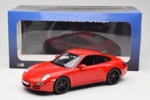 Porsche 911 997 Carrera 4S Rouge Norev 1:18 187510 Métal — image 8 sur 8
