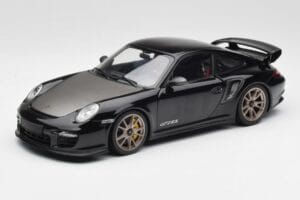 Porsche 911 997 GT2 RS Noir & Argent Roues Minichamps 1:18 100069401 Métal