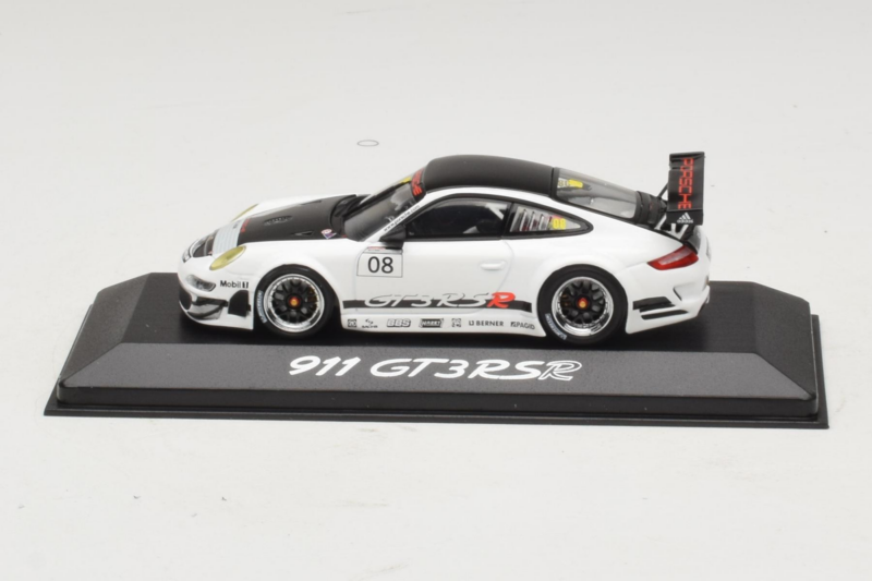 Porsche 911 997 GT3 RS #8 Blanc Minichamps 1:43 WAP02003018 Métal
