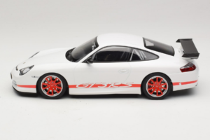 Porsche 911 996 GT3 RS Blanc Bande Rouge Minichamps 1:18 155062020 Métal — image 3 sur 6