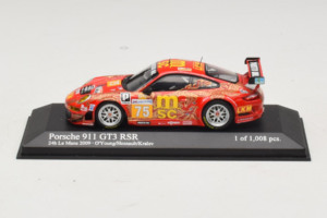Porsche 911 997 GT3 RSR #75 O. Young / P. Hesnault 24 Hours of Le Mans 2009 Minichamps 1:43 400096975 Métal
