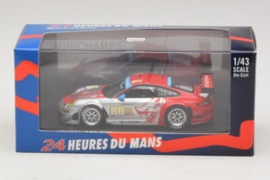 Porsche 911 997 GT3 RSR #80 J. Bergmeister / S. Neiman / D. Law 24 Hours of Le Mans 2009 Minichamps 1:43 400096980 Métal — image 4 sur 4