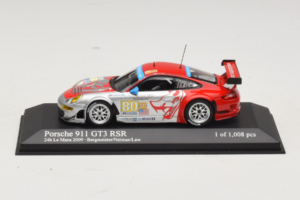 Porsche 911 997 GT3 RSR #80 J. Bergmeister / S. Neiman / D. Law 24 Hours of Le Mans 2009 Minichamps 1:43 400096980 Métal