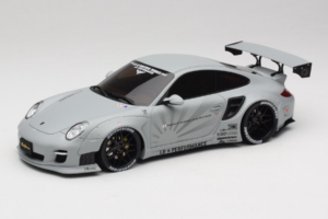 Porsche 911 997 Liberty Walk Gris GT Spirit 1:18 GT126 Résine