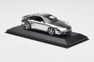 Porsche 911 997 Turbo Chrome Silver Minichamps 1:43 WAP02060816-R Métal — image 3 sur 5