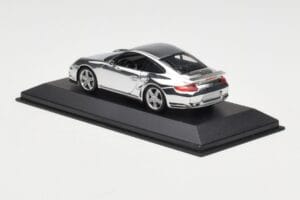 Porsche 911 997 Turbo Chrome Silver Minichamps 1:43 WAP02060816-R Métal — image 4 sur 5