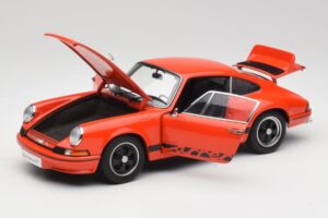 Porsche 911 Carrera RS 2.7 Orange & Bandes Noires AUTOart 1:18 78054 Métal — image 2 sur 8