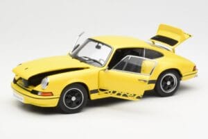 Porsche 911 Carrera RS 2.7 Jaune AUTOart 1:18 78053 Métal — image 2 sur 8