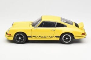 Porsche 911 Carrera RS 2.7 Jaune AUTOart 1:18 78053 Métal — image 4 sur 8