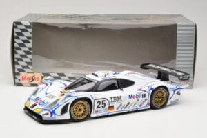Porsche 911 GT1 #25 Porsche AG U. Alzen / J. Muller / B. Wollek 24 Hours of Le Mans 1998 Maisto 1:18 56052 Métal — image 8 sur 8