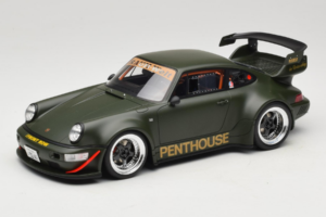 Porsche 911 RWB Penthouse Kaki Green GT Spirit 1:18 GT559 Résine