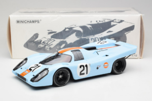 Porsche 917K Gulf #21 P. Rodriguez / L. Kinnunen J.W. Automotive Engineering 24 Hours of Le Mans 1970 Minichamps 1:12 1237066 — image 6 sur 6
