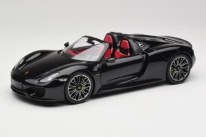 Porsche 918 Spyder Basalte Noir Métallique Minichamps 1:18 110062431 Métal