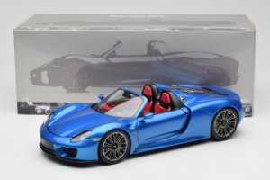 Porsche 918 Spyder Blue Metallic Minichamps 1:18 110062432 Métal — image 8 sur 8
