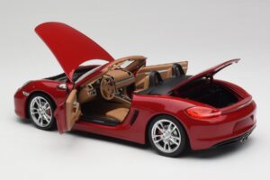Porsche Boxster 981 S Guards Rouge Minichamps 1:18 110062031 Métal — image 5 sur 8